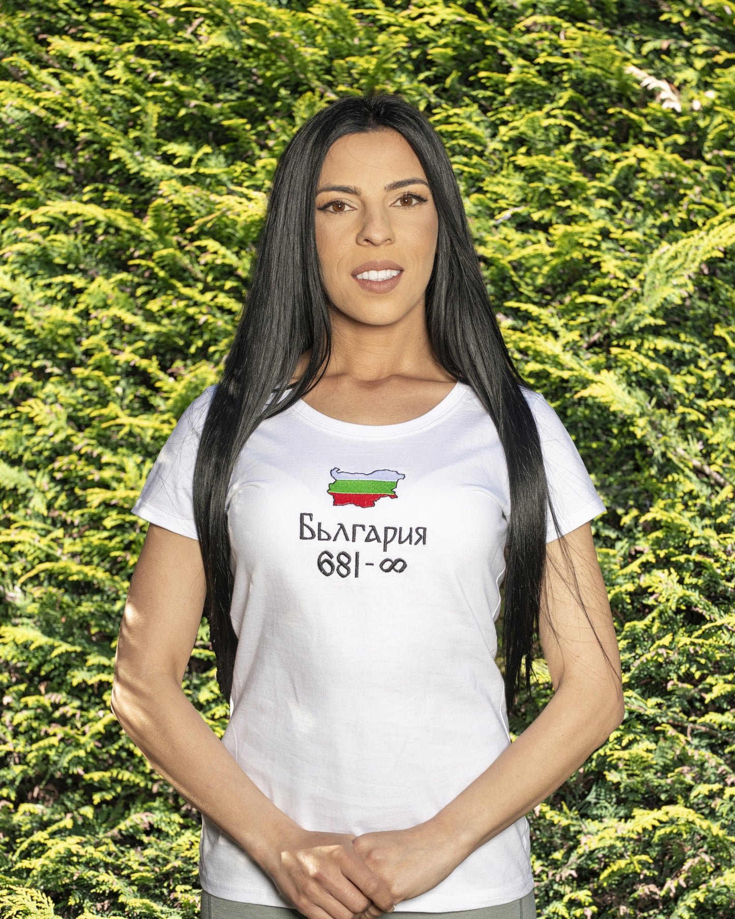 Патриотична дамска тениска "България 681"