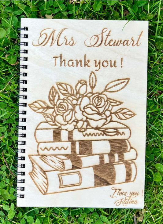 Personalised Engraved Teacher Notebook