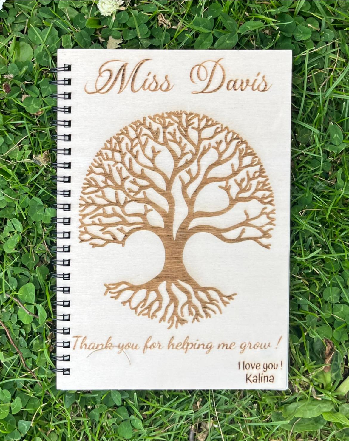 Personalised Engraved Teacher Notebook