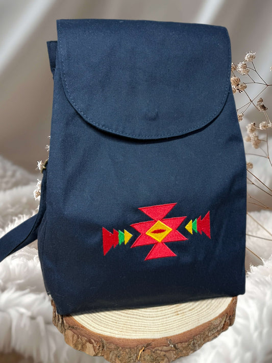 Раница с бродиран символ "Канатица" / Cross Stitch Backpack "Kanatitsa"